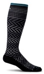 Women's Black Chevron Compressions Socks