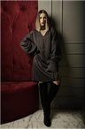 Lace It Up Dress By Nada AlAyoub / Dark Grey