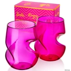 Dragon Glassware x Barbie Stemless Wine Glasses Set of 2