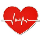 Heart Beat Lapel Pin