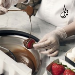Exclusive Godiva Catering: Chocolate Strawberry Only Dipping Station