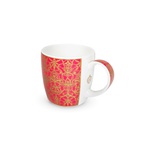 The East India Company Royal Red Mug Guilded with Gold