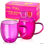 Dragon Glassware x Barbie Glass Coffee Mugs Set of 2