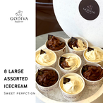 Godiva (8) Large Assorted Ice Cream