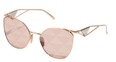 Prada Sunglasses 0050ZS Gold Cat Eye Frame